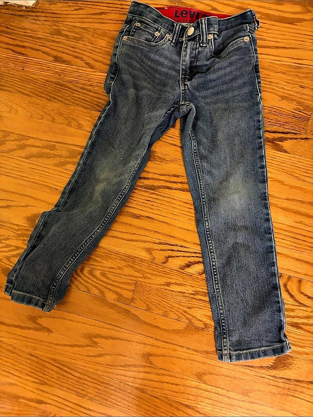 Levi's 514 Slim Taper Boys Waist 6 Blue Jeans